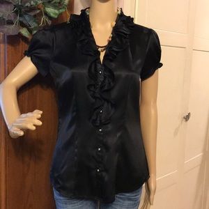 White House Black Market Top Blouse Size Small